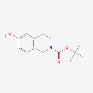 molecular formula C14H19NO3 B104791 Tert-butyl 6-hydroxy-3,4-dihydroisoquinoline-2(1H)-carboxylate CAS No. 158984-83-9
