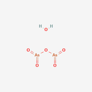 molecular formula As2H2O6 B010480 Arsenic(V) oxide hydrate CAS No. 12044-50-7
