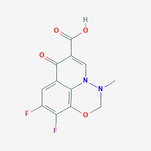 molecular formula C12H8F2N2O4 B104802 Marbofloxacin Impurity B CAS No. 115551-41-2