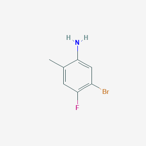 molecular formula C7H7BrFN B104819 5-溴-4-氟-2-甲基苯胺 CAS No. 627871-16-3
