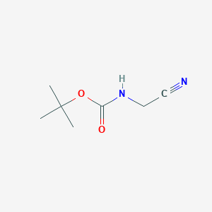 molecular formula C7H12N2O2 B104832 N-(tert-Butoxycarbonyl)-2-aminoacetonitrile CAS No. 85363-04-8