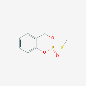molecular formula C8H9O3PS B104838 2-Methylthio-4H-1,3,2-benzodioxaphosphorin 2-oxide CAS No. 18865-25-3