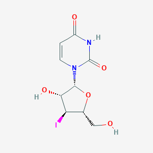 molecular formula C9H11IN2O5 B104865 1-[(2R,3R,4S,5R)-3-hydroxy-5-(hydroxymethyl)-4-iodooxolan-2-yl]pyrimidine-2,4-dione CAS No. 19325-95-2
