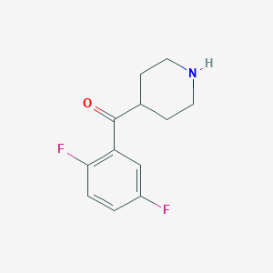 molecular formula C12H13F2NO B104867 4-(2,5-Difluorobenzoyl)piperidine CAS No. 1016743-93-3