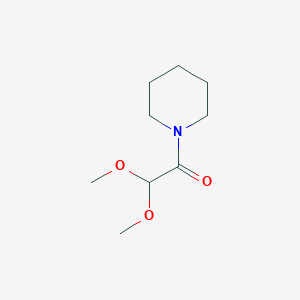 molecular formula C9H17NO3 B104875 2,2-Dimethoxy-1-(piperidin-1-yl)ethanone CAS No. 16695-59-3