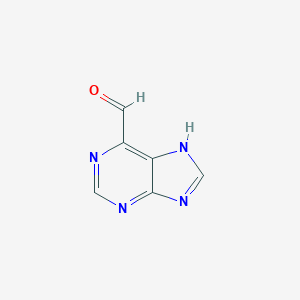 molecular formula C6H4N4O B104888 9H-PURINE-6-CARBALDEHYDE CAS No. 17405-21-9