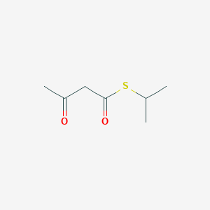 molecular formula C7H12O2S B104894 Acetoacetic acid, 1-thio-, S-isopropyl ester CAS No. 15780-62-8