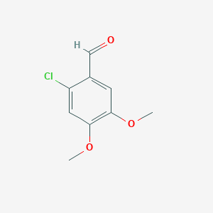 molecular formula C9H9ClO3 B104898 2-Chloro-4,5-dimethoxybenzaldehyde CAS No. 18093-05-5