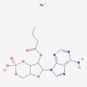 molecular formula C₁₄H₁₇N₅NaO₇P B104924 CID 16219622 CAS No. 55443-13-5