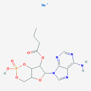 molecular formula C₁₄H₁₇N₅NaO₇P B104924 2'-O-Monobutyryladenosine-3', 5'-cyclic Monophosphate Sodium Salt CAS No. 55443-13-5