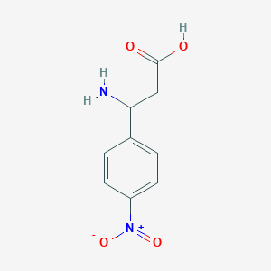molecular formula C9H10N2O4 B010493 3-amino-3-(4-nitrophenyl)propanoic Acid CAS No. 102308-62-3