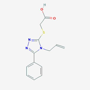 molecular formula C13H13N3O2S B104952 (4-Allyl-5-phenyl-4H-[1,2,4]triazol-3-ylsulfanyl)-acetic acid CAS No. 18204-57-4