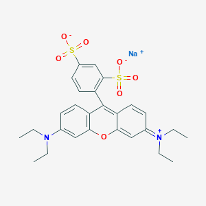 molecular formula C₂₇H₃₀N₂NaO₇S₂ B104954 Acid red 52 CAS No. 3520-42-1