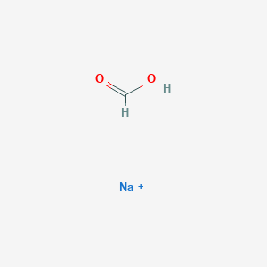 molecular formula HCOONa<br>NaHCOO<br>CHNaO2 B104965 甲酸钠 CAS No. 141-53-7
