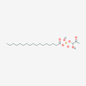 molecular formula C20H40O7P+ B010497 Heptadecanoyl dihydroxyacetone phosphate CAS No. 110988-81-3