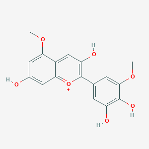 molecular formula C17H15ClO7 B104970 Europinidol chloride CAS No. 19077-87-3