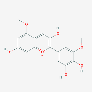 molecular formula C17H15O7+ B104970 欧洲金丝桃苷 CAS No. 19077-87-3