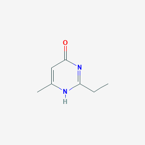 molecular formula C7H10N2O B104977 2-ethyl-6-methyl-1H-pyrimidin-4-one CAS No. 16858-50-7