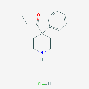 molecular formula C14H20ClNO B104978 1-(4-Phenyl-4-piperidyl)propan-1-one hydrochloride CAS No. 15847-64-0
