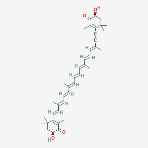 molecular formula C40H50O4 B010499 7,8-Didehydroastaxanthin CAS No. 19866-02-5