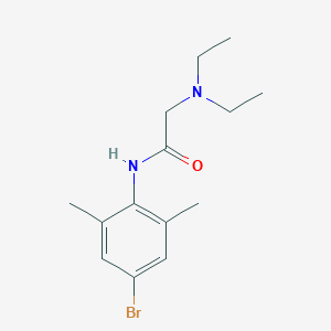 molecular formula C14H21BrN2O B104999 N-(4-bromo-2,6-dimethylphenyl)-2-(diethylamino)acetamide CAS No. 17060-81-0