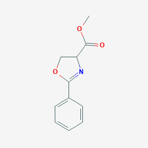 molecular formula C11H11NO3 B105043 Methyl 2-phenyl-4,5-dihydro-1,3-oxazole-4-carboxylate CAS No. 55044-06-9