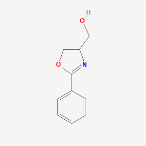 molecular formula C10H11NO2 B105046 (2-Phenyl-4,5-dihydro-1,3-oxazol-4-yl)methanol CAS No. 15263-48-6