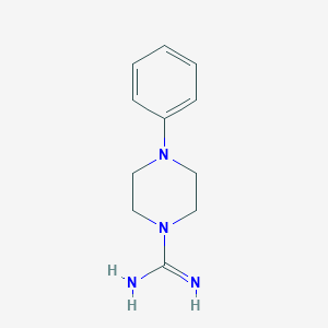 molecular formula C11H16N4 B105056 4-Phenylpiperazine-1-carboximidamide CAS No. 17238-58-3