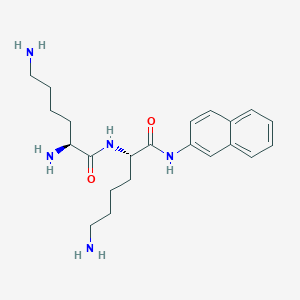 molecular formula C22H33N5O2 B105064 (2S)-2,6-diamino-N-[(2S)-6-amino-1-(naphthalen-2-ylamino)-1-oxohexan-2-yl]hexanamide CAS No. 19351-10-1