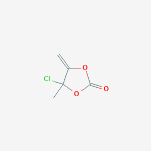 molecular formula C5H5ClO3 B105078 4-chloro-4-methyl-5-methylene-1,3-dioxolan-2-one CAS No. 95579-71-8