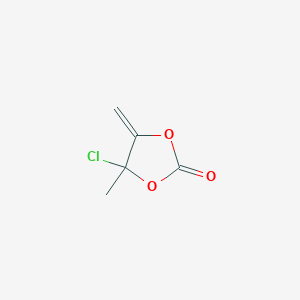 molecular formula C5H5ClO3 B105078 1,3-二氧杂环-2-酮，4-氯-4-甲基-5-亚甲基- CAS No. 95579-71-8