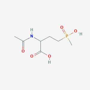 molecular formula C7H14NO5P B010509 N-acetylphosphinothricin CAS No. 73634-73-8