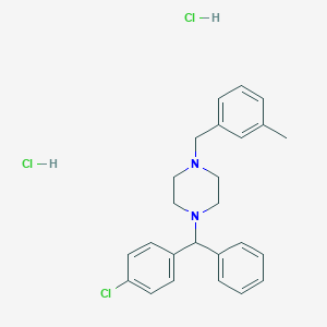 molecular formula C25H29Cl3N2 B001051 Meclozine dihydrochloride CAS No. 1104-22-9