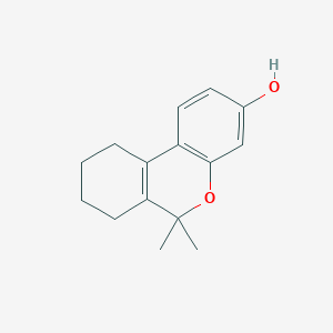 molecular formula C15H18O2 B105103 6H-DIBENZO(b,d)PYRAN-3-OL, 6,6-DIMETHYL-7,8,9,10-TETRAHYDRO- CAS No. 16720-02-8