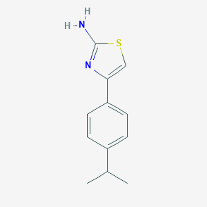 molecular formula C12H14N2S B010512 4-(4-Isopropyl-phenyl)-thiazol-2-ylamine CAS No. 108481-92-1