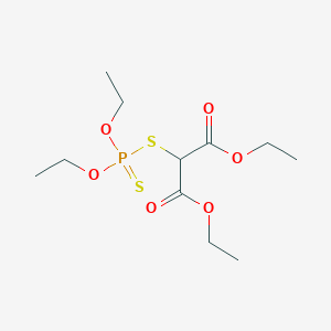molecular formula C11H21O6PS2 B010513 Diethyl 2-diethoxyphosphinothioylsulfanylpropanedioate CAS No. 19594-33-3