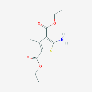 molecular formula C11H15NO4S B105131 Diethyl 5-amino-3-methylthiophene-2,4-dicarboxylate CAS No. 4815-30-9