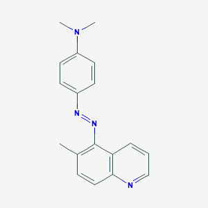 molecular formula C18H18N4 B105132 N,N-DIMETHYL-4-(6-METHYLQUINOLIN-5-YL)DIAZENYLANILINE CAS No. 17400-70-3
