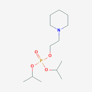 molecular formula C13H28NO4P B105143 Phosphoric acid, diisopropyl 2-piperidinoethyl ester CAS No. 17875-13-7