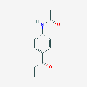 molecular formula C11H13NO2 B105148 Acetamide, N-[4-(1-oxopropyl)phenyl]- CAS No. 16960-49-9
