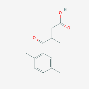 molecular formula C13H16O3 B105160 4-(2,5-Dimethylphenyl)-3-methyl-4-oxobutanoic acid CAS No. 16206-39-6