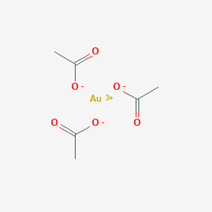 molecular formula C6H9AuO6 B105164 Gold(III) acetate CAS No. 15804-32-7