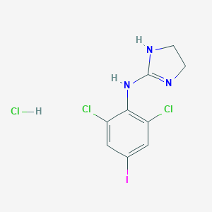 molecular formula C9H9Cl3IN3 B010517 p-Iodoclonidine hydrochloride CAS No. 108294-53-7