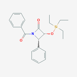 molecular formula C22H27NO3Si B105185 (3R,4S)-1-Benzoyl-4-phenyl-3-[(triethylsilyl)oxy]-2-azetidinone CAS No. 149249-91-2