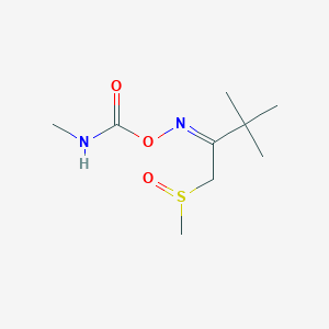 molecular formula C₉H₁₈N₂O₃S B105208 3,3-Dimethyl-1-(methylsulfinyl)-2-butanone O-((methylamino)carbonyl)oxime CAS No. 39184-27-5