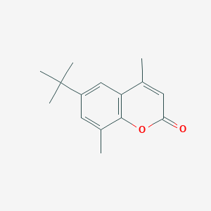 molecular formula C15H18O2 B105227 6-Tert-butyl-4,8-dimethylchromen-2-one CAS No. 17874-33-8