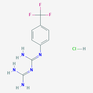 molecular formula C9H11ClF3N5 B105228 4-(Trifluoromethyl)phenylbiguanide hydrochloride CAS No. 18960-29-7