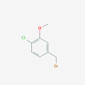 molecular formula C8H8BrClO B105237 4-(Bromomethyl)-1-chloro-2-methoxybenzene CAS No. 103347-14-4