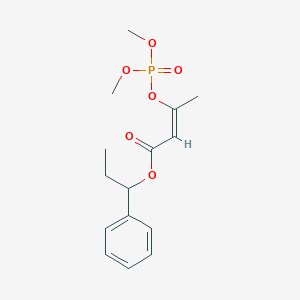 molecular formula C15H21O6P B105241 1-phenylpropyl (Z)-3-dimethoxyphosphoryloxybut-2-enoate CAS No. 17747-24-9
