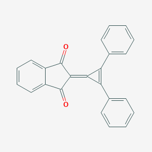 molecular formula C24H14O2 B105251 1H-Indene-1,3(2H)-dione, 2-(2,3-diphenyl-2-cyclopropen-1-ylidene)- CAS No. 19164-54-6